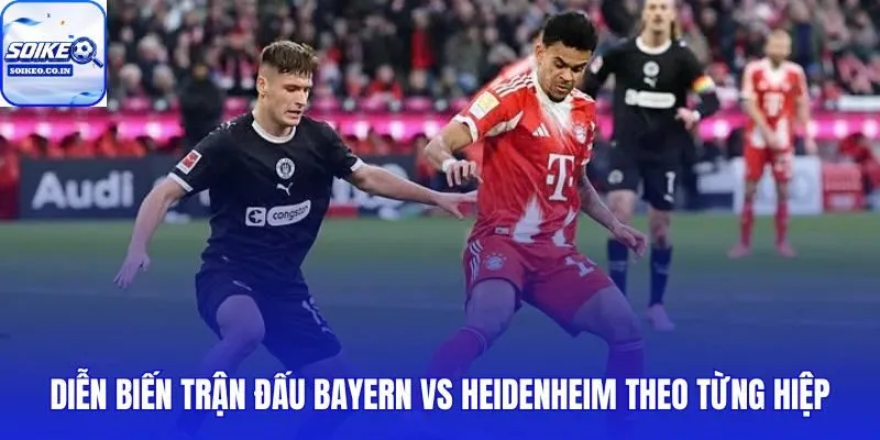 Kiểm soát bóng áp đảo nhưng Bayern vẫn thủng lưới 3 lần trước Heidenheim