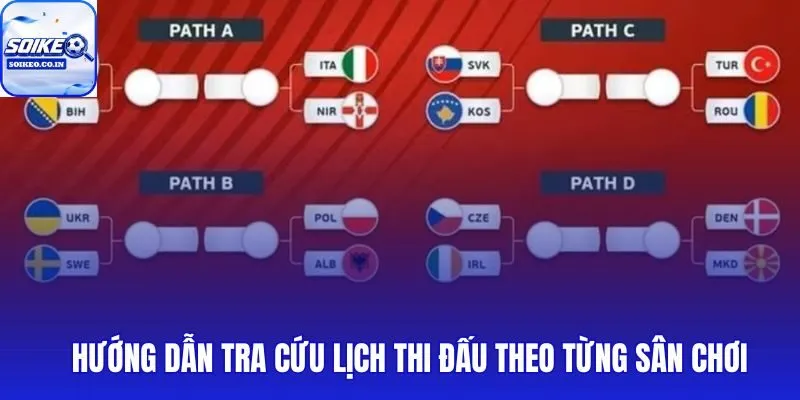 Thao tác tra cứu lịch thi đấu nhanh theo cấp độ và múi giờ Việt Nam