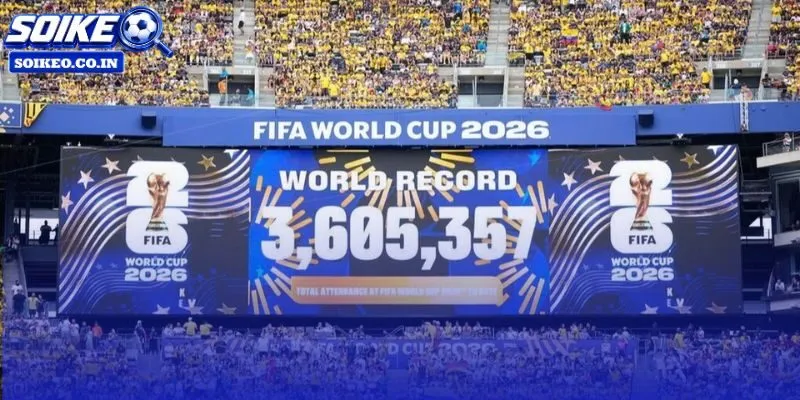 Cổ động viên lấp kín khán đài trong trận Ecuador gặp Đức tại World Cup 2026