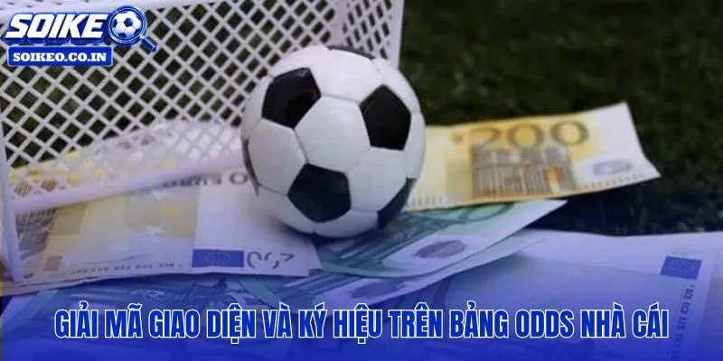 Ký hiệu viết tắt phổ biến trên bảng odds nhà cái